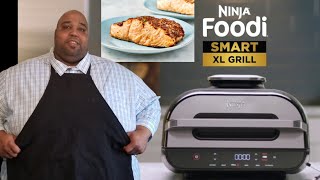 AIR FRIED Grilled Salmon  Ninja Foodi XL Grill  How to Air Fry Salmon [upl. by Ahsytal]