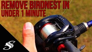 Baitcaster How to Remove a BacklashBirdnest in Under 1 Minute [upl. by Jollenta]