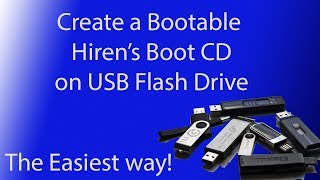 Create A Bootable Hiren’s Boot CD on USB Flash Drive 2020 Easy version [upl. by Brod]