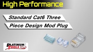 High Performance Standard Cat6 Three Piece Design Mod Plug [upl. by Dnomsad]