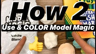 How to use and COLOR 🎨 Model Magic ✨ Easy step by step art hack for beginners mrschuettesart [upl. by Kirtap485]