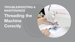 Threading the Machine Correctly  Sewing Machine Tips [upl. by Eulalee]