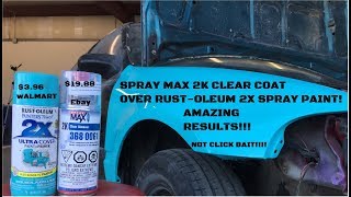 2K clear over CHEAP rustoleum paint AMAZING RESULTS [upl. by Daune698]