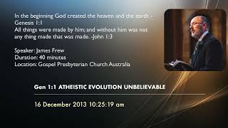 ATHEISTIC EVOLUTION UNBELIEVABLE [upl. by Meadow142]