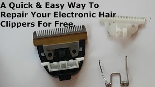 How To repair Your Electronic Hair Clippers Spring Attachment [upl. by Lyj]