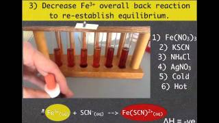 VCE Chemistry Unit 3 Equilibrium Iron Thiocyanate [upl. by Sacken]