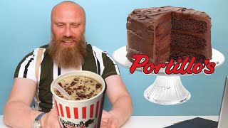 RAMI REACTS  Portillos Chocolate Cake Shake [upl. by Obara]