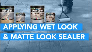 How To Properly Apply Wet Look And Matte Look Paver Sealer [upl. by Tarkany286]