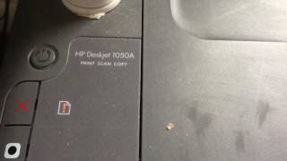 How To Install HP Deskjet 1050A Inks [upl. by Linnet63]