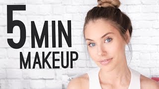 QUICK amp EASY 5 MINUTE MAKEUP TUTORIAL [upl. by Leunamme]