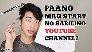 HOW TO START SA YOUTUBE CHANNEL 01000 subs Step by Step Paano magsimula sa Youtube  Raven DG [upl. by Lehteb]