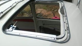 Vw bug sliding Sunroof repair part 1 [upl. by Jonette]