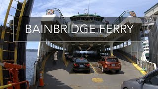 Bainbridge Ferry Seattle to Bainbridge Island Drive Washington 4K USA [upl. by Irpac615]