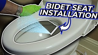 How To Install A Bidet Toilet Seat  DIY Plumbing [upl. by Dry]