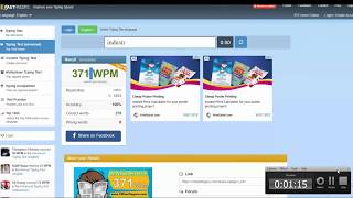 Fastest typist in the world  371 WPM [upl. by Nahtannoj594]