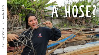 Brazilian shipwrights using UNEXPECTED tools — Sailing Yabá 30 [upl. by Enileuqaj]