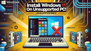 How to Install Windows 11 on Unsupported Devices [upl. by Wyatan344]