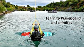 Learn to Wakeboard  3 easy steps [upl. by Nylsirk]