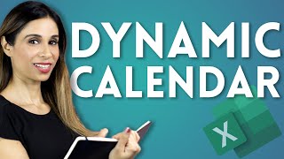 Create Easy Yearly Calendar in Excel and Sheets with a SINGLE Formula [upl. by Adnawad]