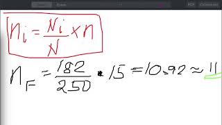 Stratified Random Sampling  Proportional Allocation [upl. by Attelahs552]