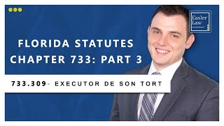 Florida Statute §733309  Executor De Son Tort [upl. by Ennyleuqcaj]