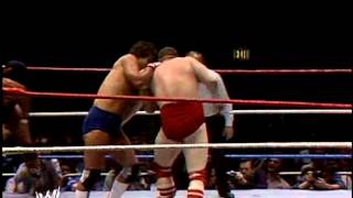 Wrestlemania 1  Nikolai Volkoff et The Iron Sheik vs The US Express [upl. by Bailey]