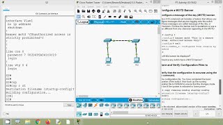 255 Packet Tracer  Configure Initial Switch Settings [upl. by Candie]