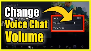 How to Change PS5 Voice Chat Volume by Player Balance PartyGame Chat Volume Easy [upl. by Vinna]