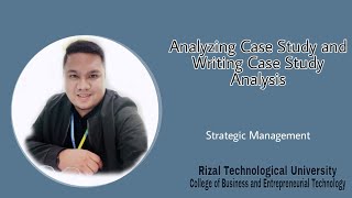 Analyzing Case Study and Writing Case Study Analysis l STRATEGIC MANAGEMENT [upl. by Novanod726]