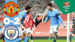 HIGHLIGHTS  MAN UTD 02 MAN CITY  STONES amp FERNANDINHO [upl. by Alyehs]