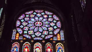 Inside Chartres Cathedral in France  Cathédrale NotreDame de Chartres [upl. by Heinrike]