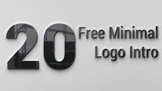 20 free Amazing intro logo After Effect Template [upl. by Tania983]