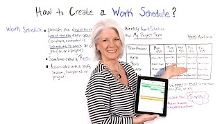 How to Create a Work Schedule  Project Management Training [upl. by Carol-Jean]