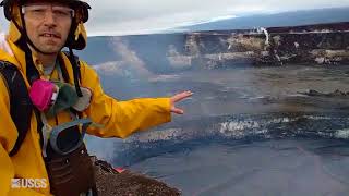 USGS Scientist Talks About Lava Lake in Halema‘uma‘u Crater [upl. by Otreblig]