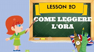 Corso di inglese 20  LEGGERE LORARIO [upl. by Kauslick]