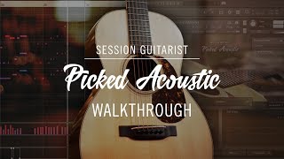 SESSION GUITARIST PICKED ACOUSTIC Walkthrough  Native Instruments [upl. by Sirrom]