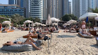 A walk through Barasti Beach Club  Trip to Dubai UAE 2021 [upl. by Anasiul787]