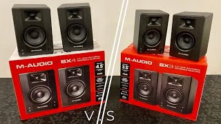 MAudio BX3 and BX4 Multimedia Reference Monitor Speakers Review [upl. by Sefton]