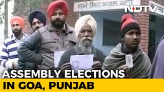 Punjab Goa Voting Today In First Assembly Elections After Notes Ban [upl. by Eelidnarb974]