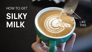 Milk Texture How to get beautifully silky steamed milk [upl. by Eatnhoj159]