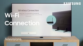 How to connect your TV to a WiFi Network  Samsung US [upl. by Esinaej]