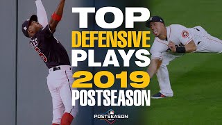 Top 20 Defensive Plays of the 2019 Postseason  MLB Highlights [upl. by Adamok43]