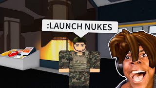 ROBLOX Military Tycoon Funny Moments NUKE SERVER [upl. by Buke]