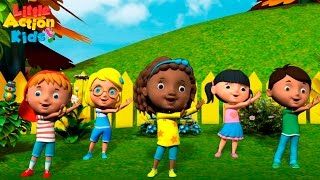 Kids Kindergarten Songs Playlist  Sing amp Dance Along With Little Action Kids [upl. by Maddox]