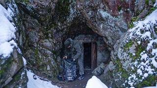 Trapped in a Blizzard Mysterious Cave Shelter Saves My Life [upl. by Flam]