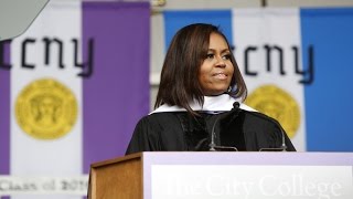 CCNY Commencement 2016 First Lady Michelle Obama Speaker [upl. by Biagio440]