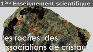 Cristaux  les roches des associations de cristaux  Enseignement scientifique  1ère [upl. by Lexerd]