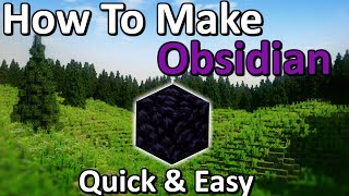 How To Get Obsidian in Minecraft Tutorial  Quick amp Easy [upl. by Acirej]