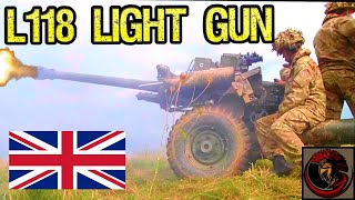 L118 Light Gun Howitzer  British 105 mm Artillery [upl. by Neelcaj]