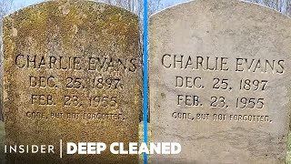 How Gravestones Are Deep Cleaned  Deep Cleaned [upl. by Som673]